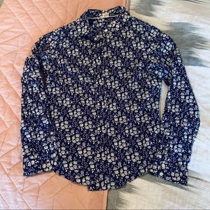 Liberty print button up
